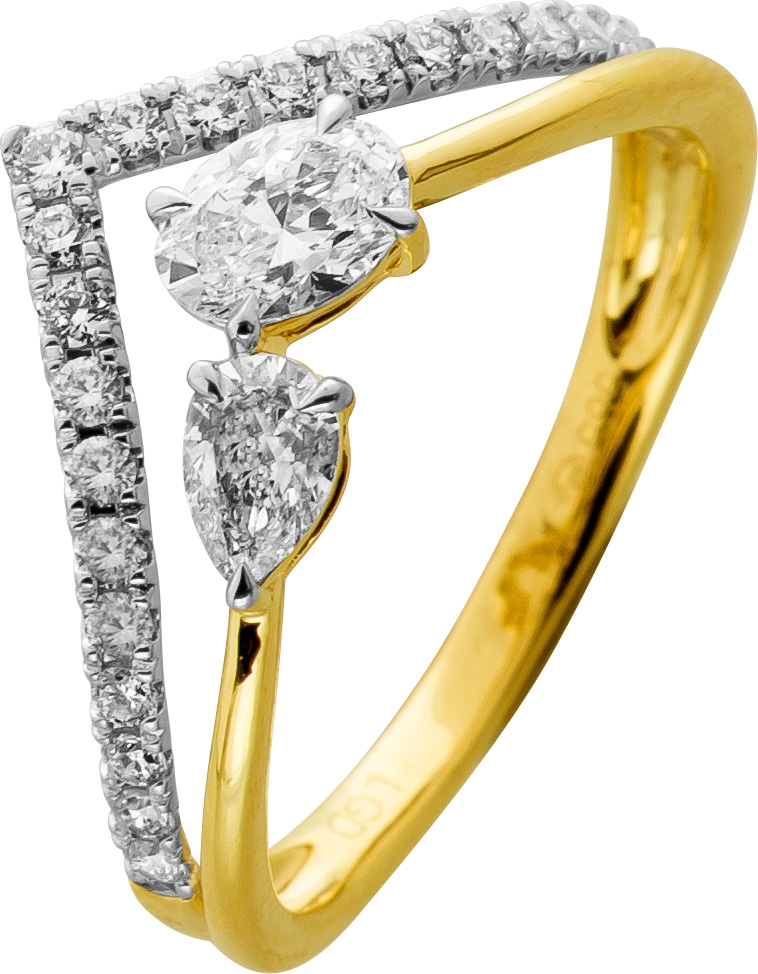 Diamant Ring 0.75ct Gold 585 14K Lab Grown Diamanten 19