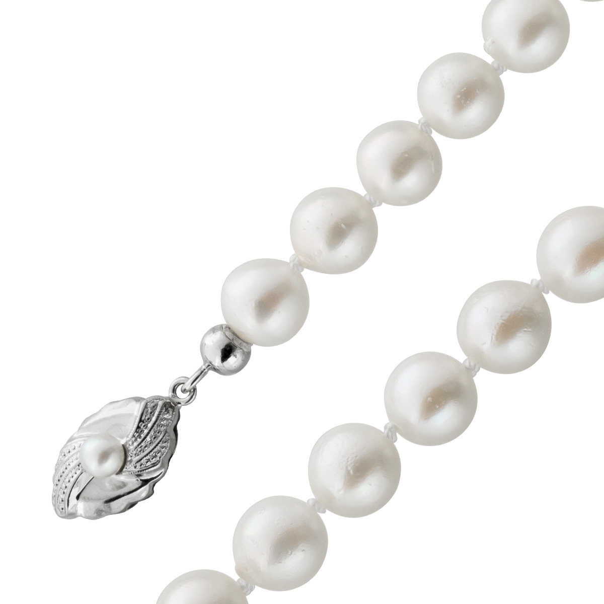 Perlenkette 48cm Gold 333 8K Akoyaperlen 7mm 48