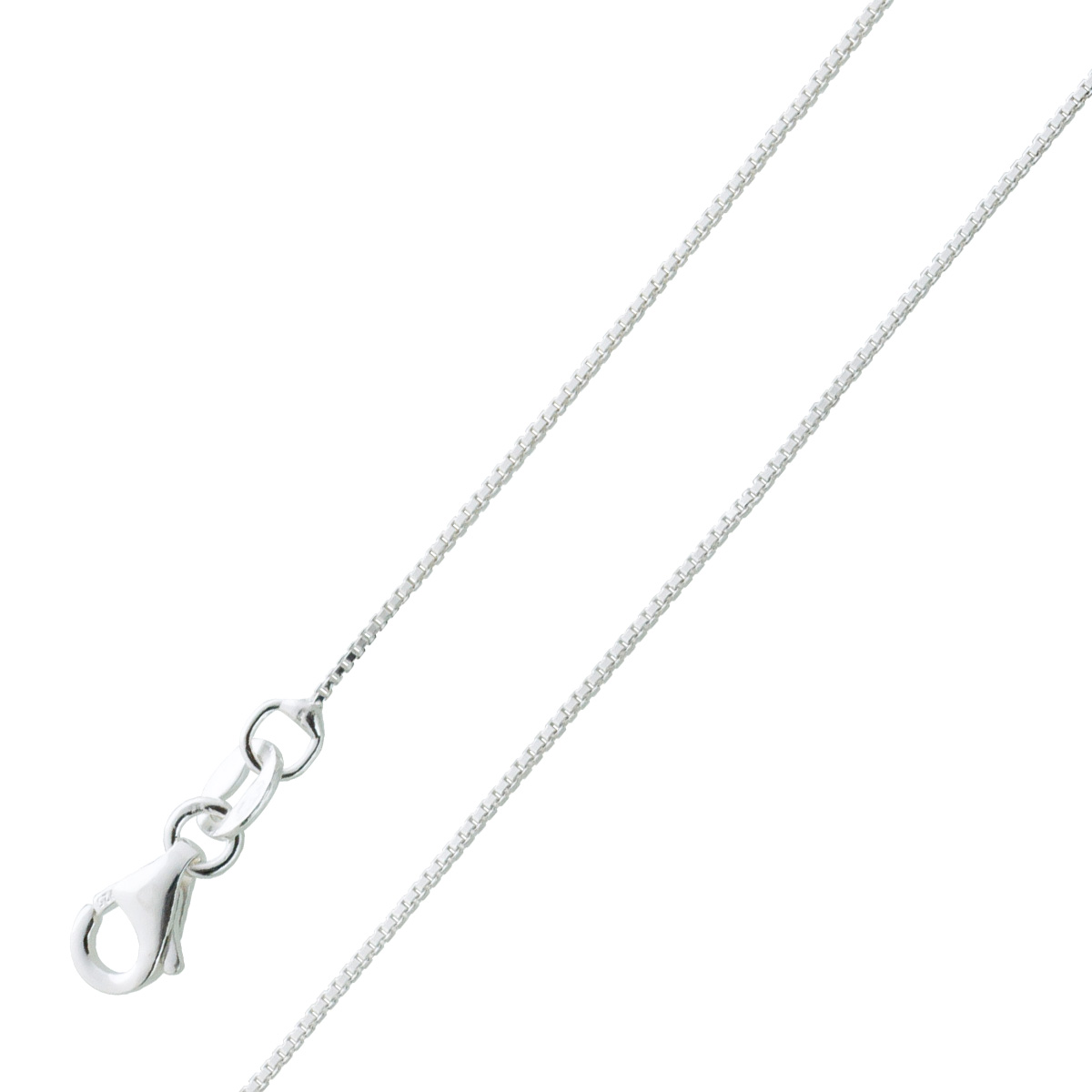 Venezianerkette 0,7mm Silber 925 poliert rhodiniert 45 Venezianerkette 0,7mm Silber 925 poliert rhodiniert 45