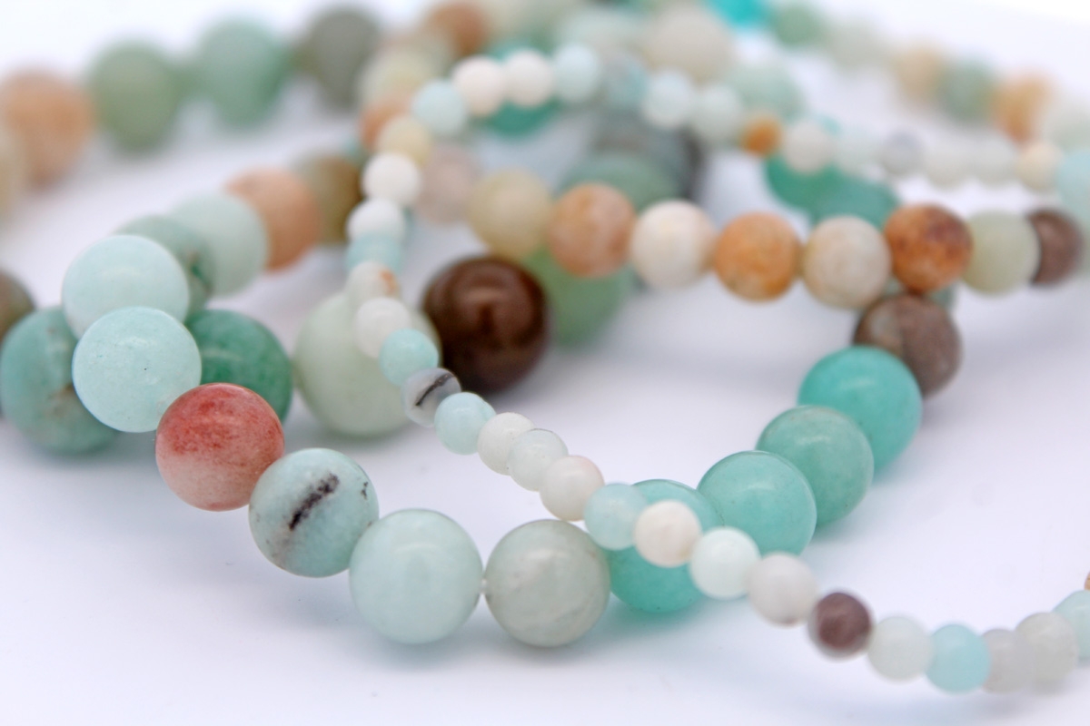 Jade Bracelet Set Light Green-Rose-Grass Green Natural Gemstones 20