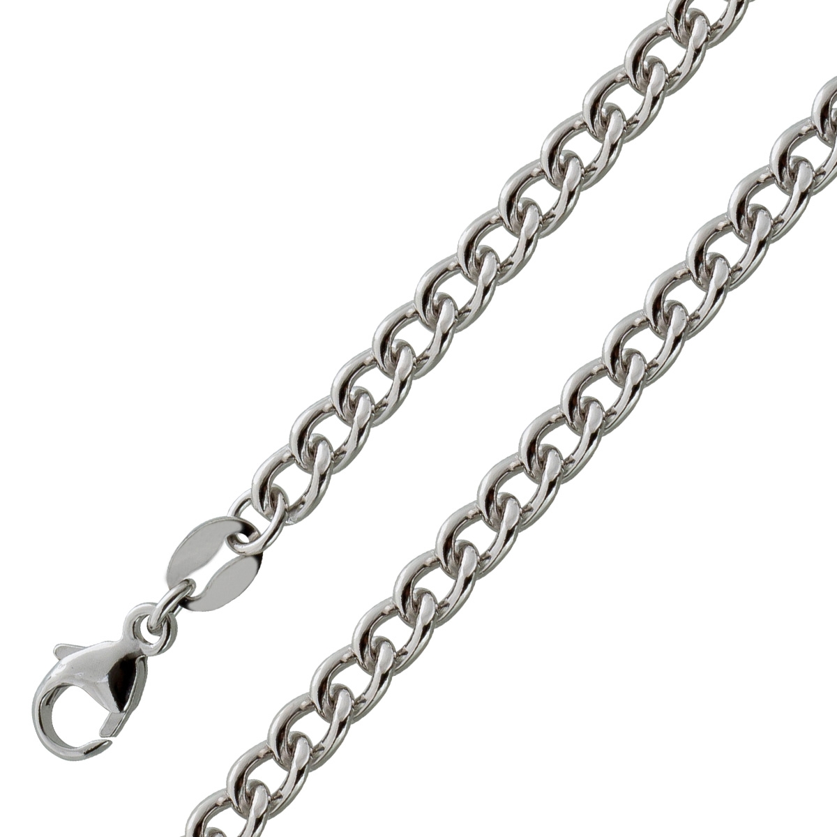 Platinum 950 Curb Chain 3.5mm Solid Cuban Link 55