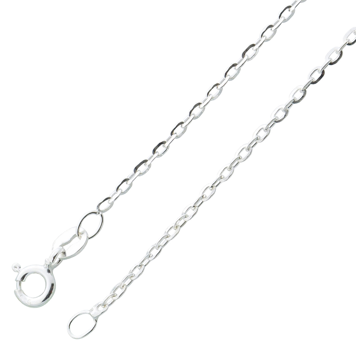 Ankerkette 1,1mm Silber 925 rhodiniert UNO A ERRE 42