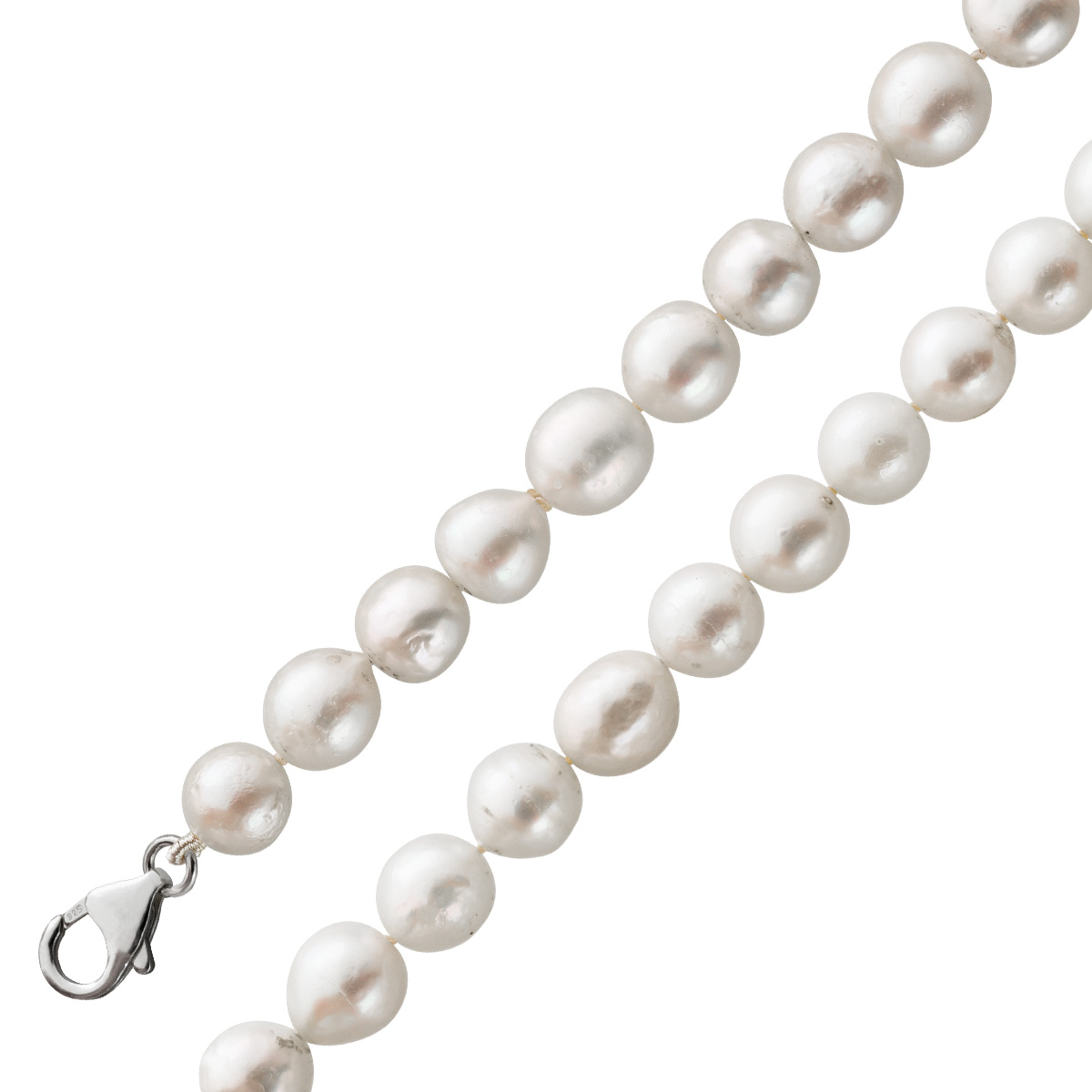 Perlenkette 50cm 8mm japanischen Akoyaperlen Karabiner 50 Perlenkette 50cm 8mm japanischen Akoyaperlen Karabiner 50