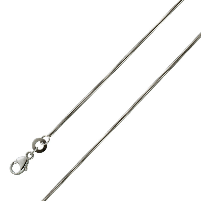 Halskette Platin Schlangenkette Ø 1,2mm