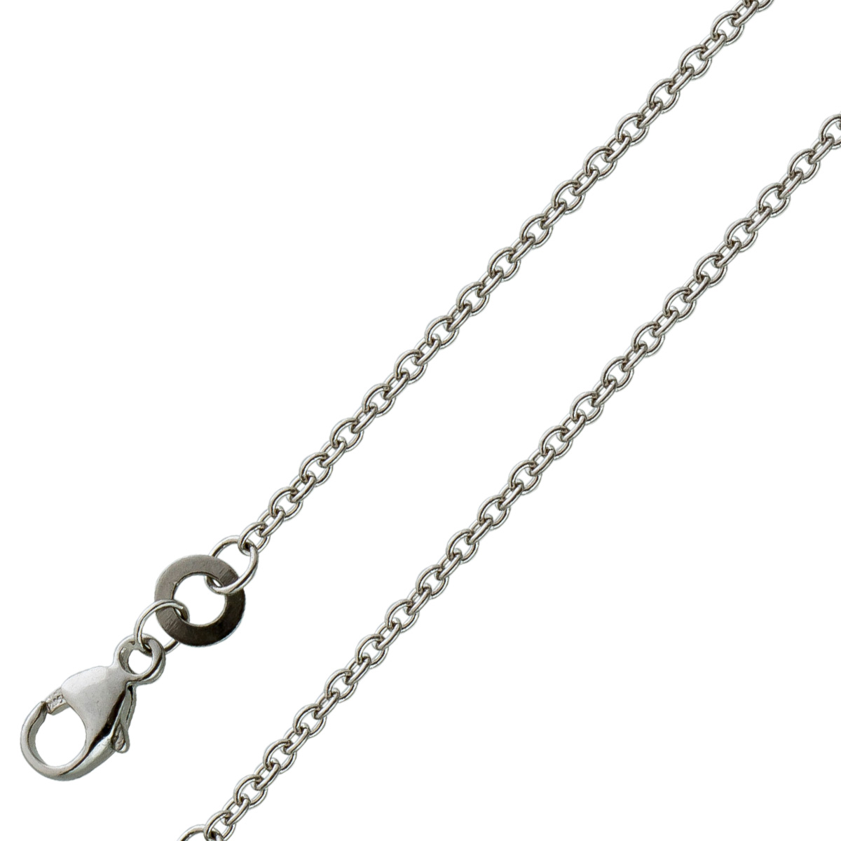 Platinum 950 Anchor Chain 1.4 mm solid polished 45