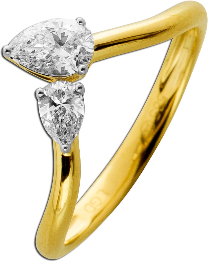 Diamond Ring 0.50ct Gold 585 14K Lab Grown Diamonds 17