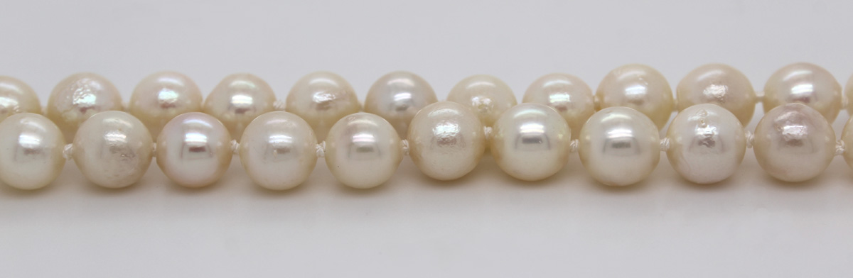 Pearl Bracelet 18cm Silver 835 Akoya Pearls Antique Jewelry 18