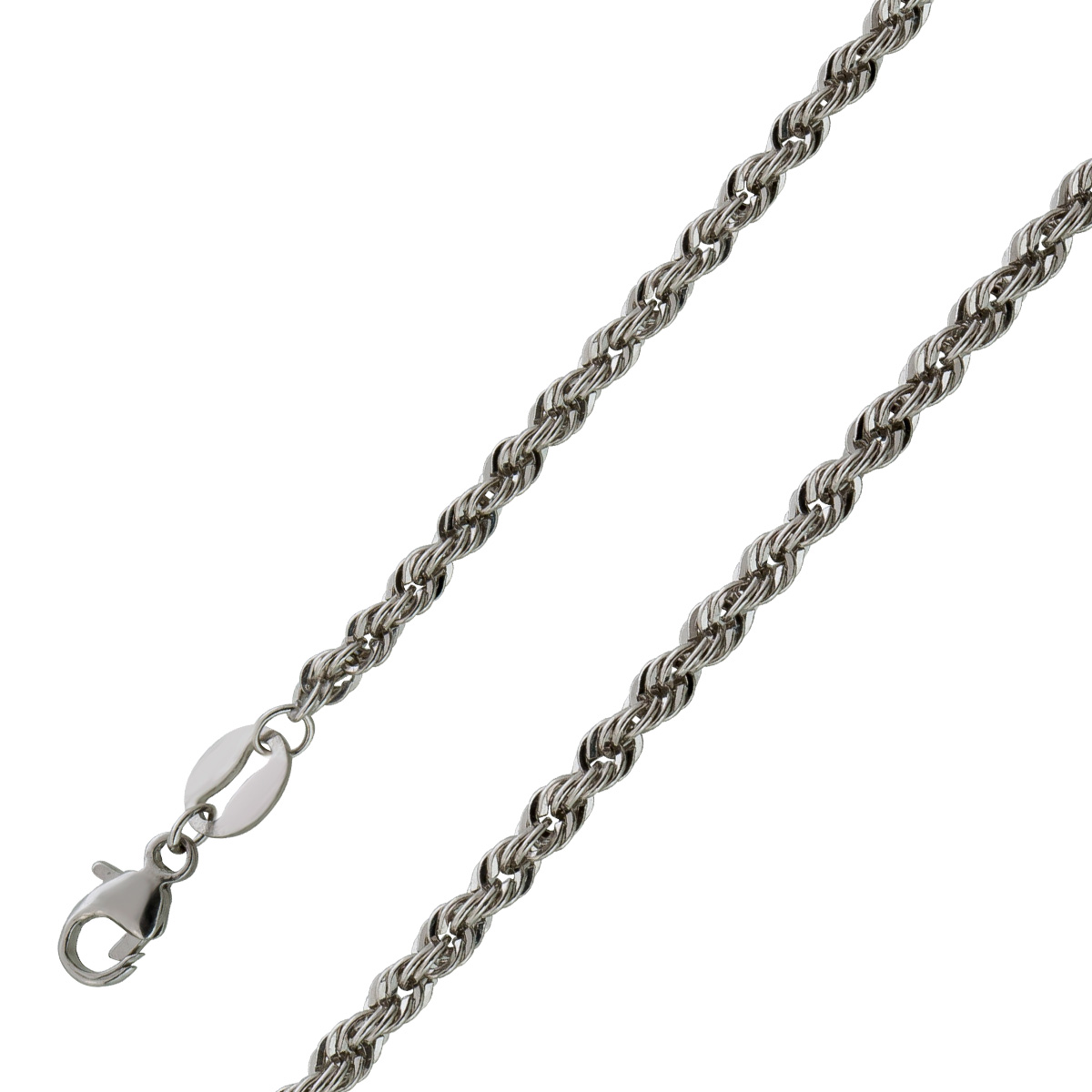 Platin 950 Kordelkette massiv 2,3mm poliert Dokie Rope 60