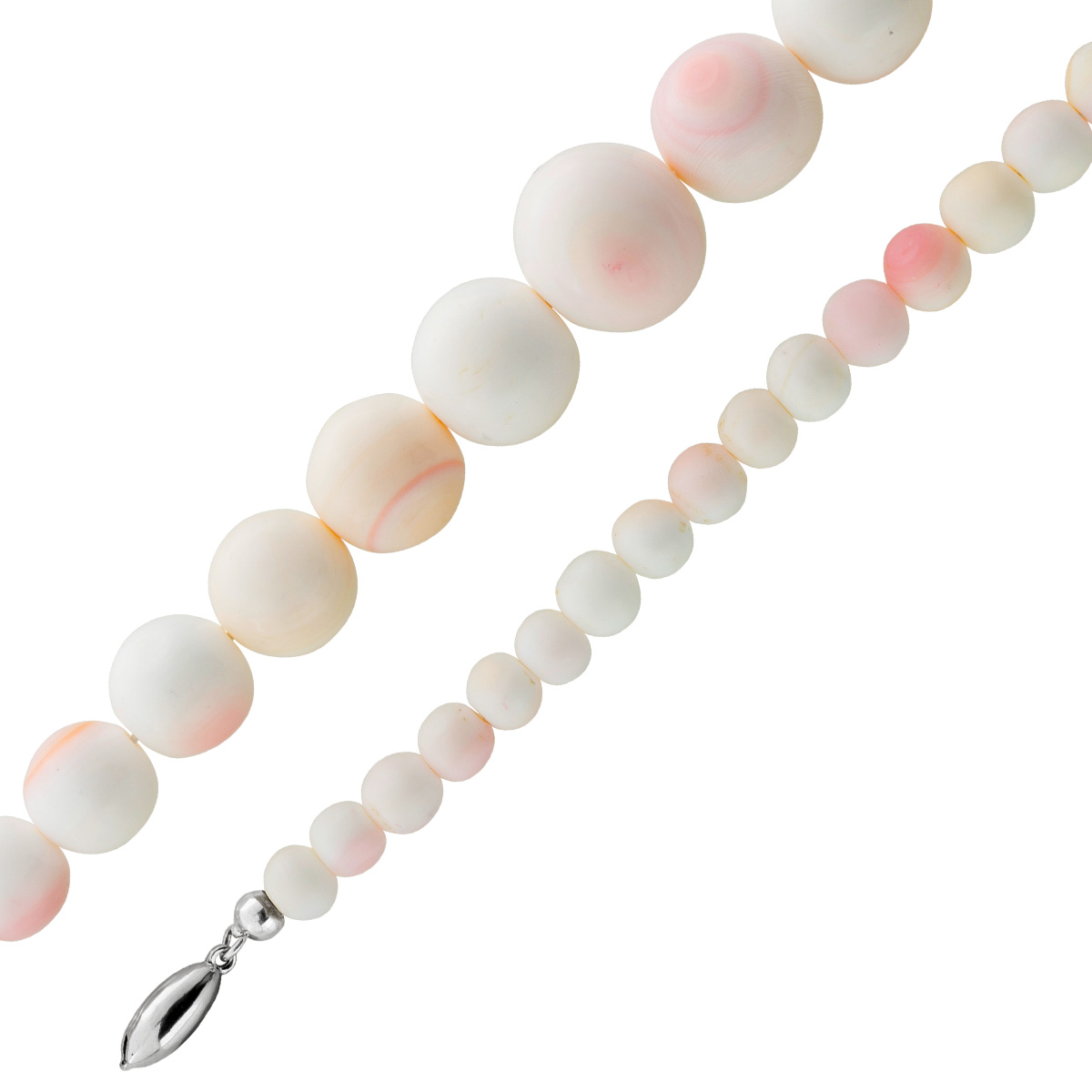 Korallkette Angel Skin Korallen 15.7-6.1mm Silber 925 53