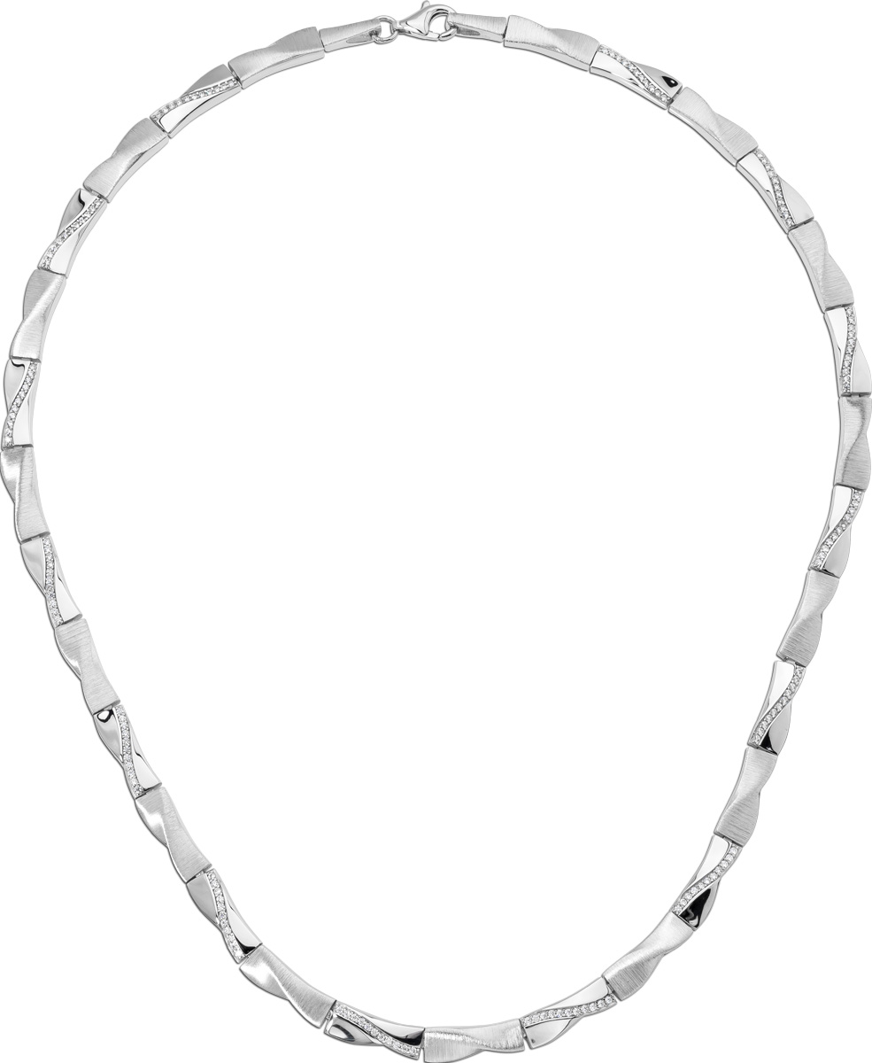 Designer Kette Armband Silber 925 weisse Zirkonia Brillantlook 45 Designer Kette Armband Silber 925 weisse Zirkonia Brillantlook 45