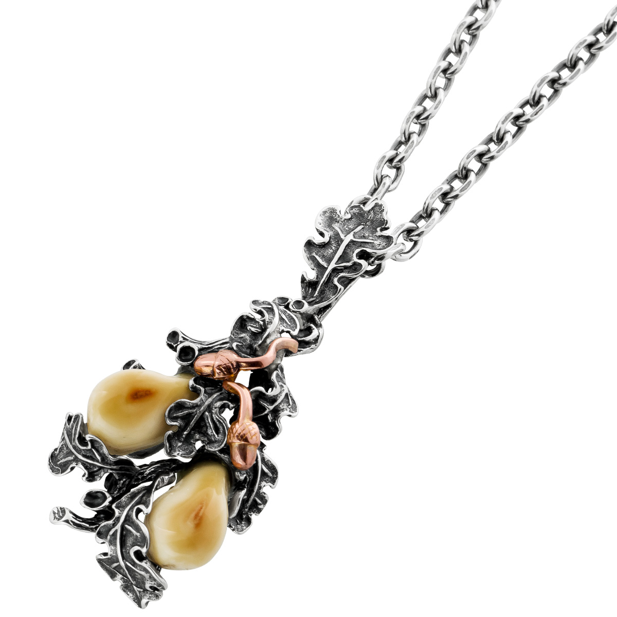 Grandl Kette Silber 835 Rosegold vergoldet Hirschzähne Trompeten 70 Grandl Kette Silber 835 Rosegold vergoldet Hirschzähne Trompeten 70