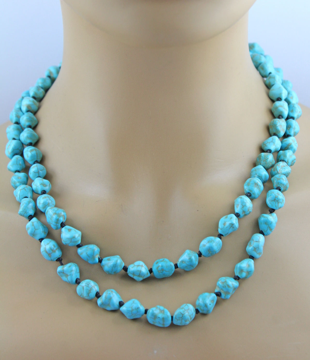 Turquoise Necklace Endless Turquoise Natural Gemstones