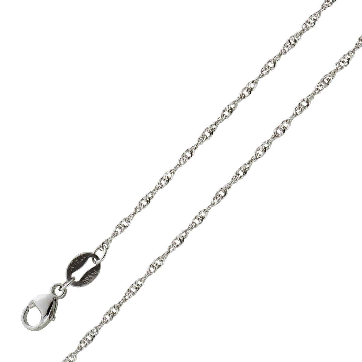 Platin 950 Singapurkette1,2mm 45