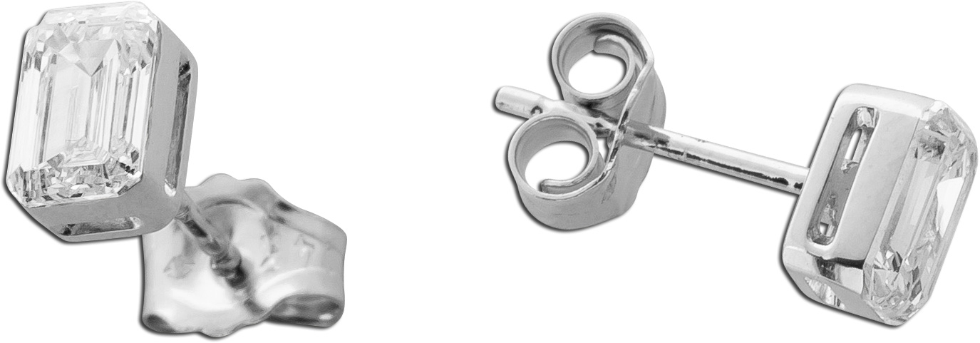 Diamant Ohrstecker 1ct Weißgold 585 14K Lab Grown Diamanten