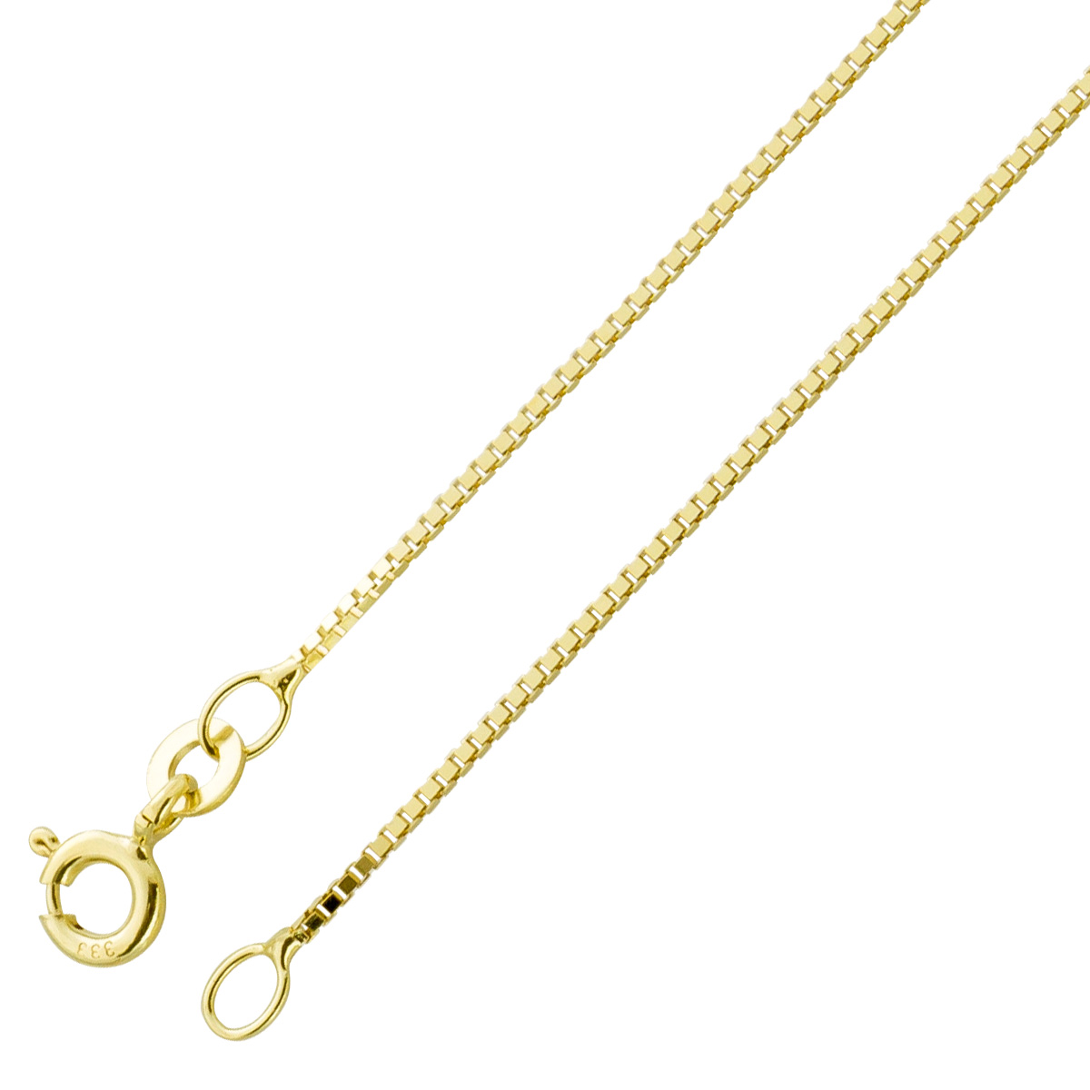 Venezianerkette 0,9mm Gelbgold 585 14 Karat massiv poliert 42 Venezianerkette 0,9mm Gelbgold 585 14 Karat massiv poliert 42