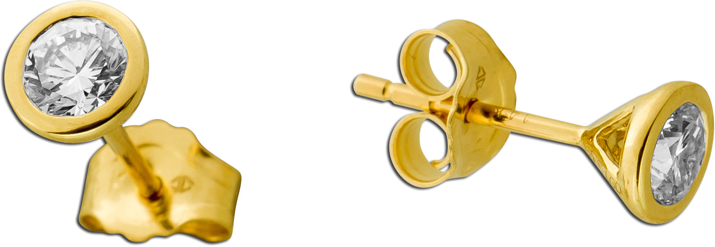 Diamant Ohrstecker 0.50ct Gold 585 14K Lab Grown Diamanten