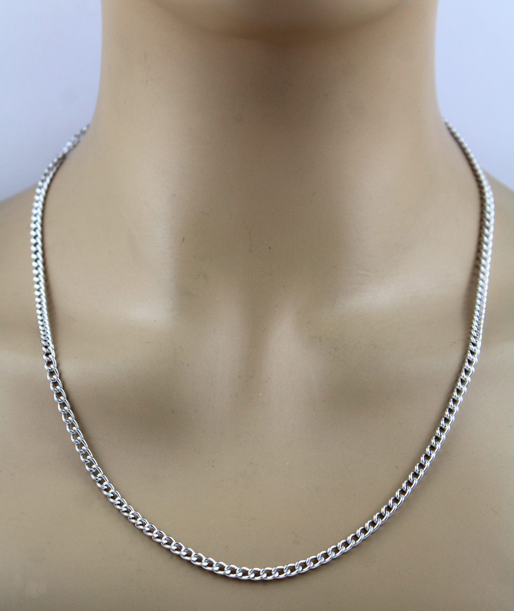 Platinum 950 Curb Chain 3.5mm Solid Cuban Link 50