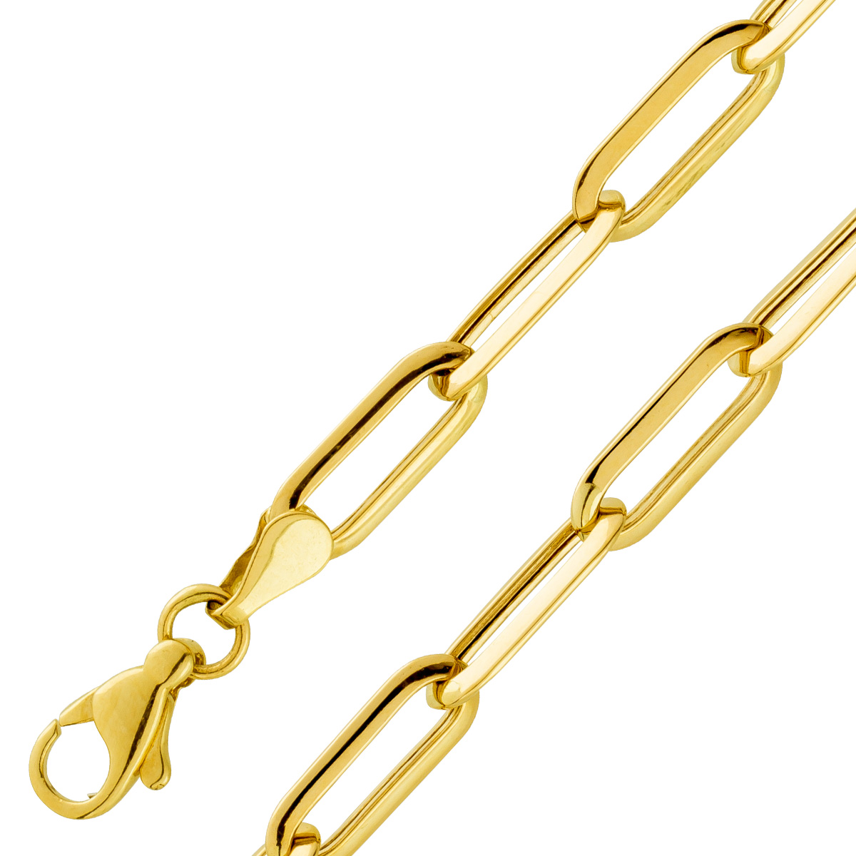 Paperclip Armband 5,8mm Gelbgold 333 8 K poliert 20