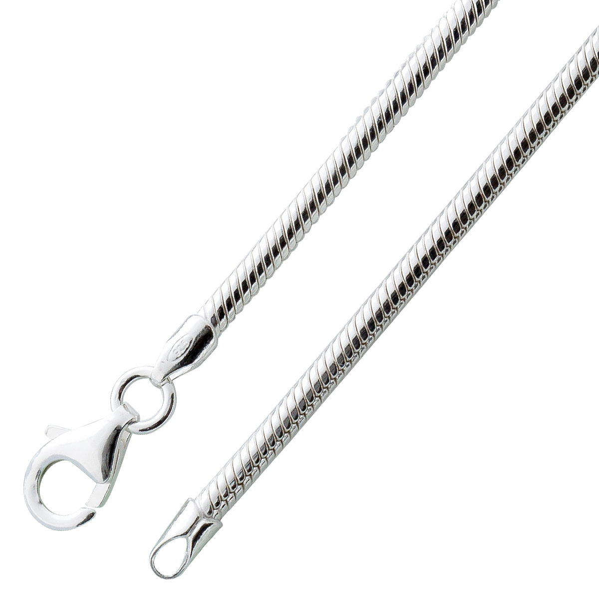 Schlangenkette 2,1mm Silber 925 massiv 42 Schlangenkette 2,1mm Silber 925 massiv 42