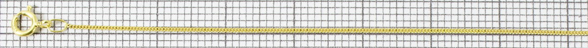 Panzerkette 0,7mm Gelbgold 375 9 Karat Cuban Link Chain 45