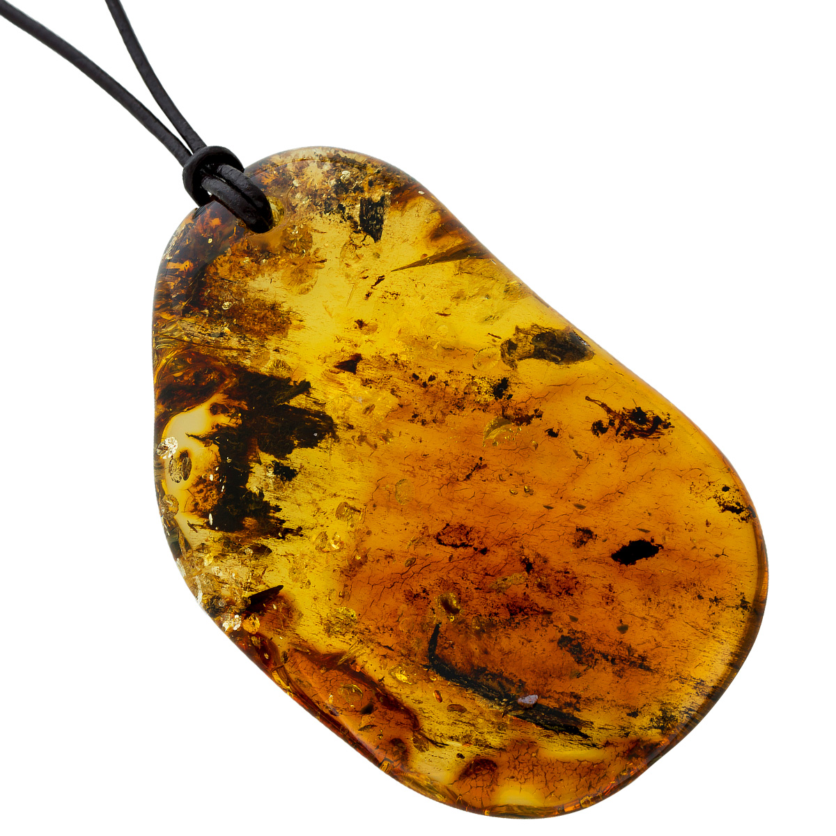 Bernstein Anhänger Baltischer Bernstein 357ct Cognac braun honiggelb 46