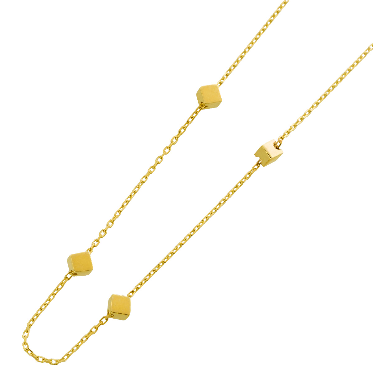 Cube Kette Gelbgold 333 8 Karat Würfel Design 45