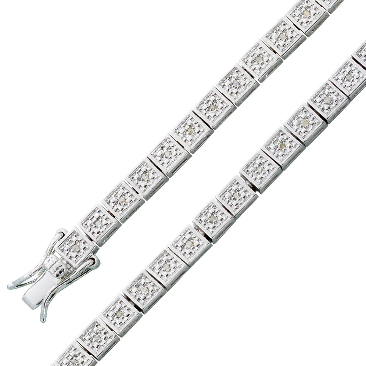 Diamanten Armband Sterling Silber 925 rhodiniert 20 Diamanten Armband Sterling Silber 925 rhodiniert 20