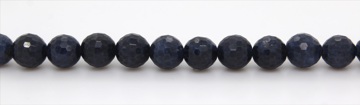 Saphirkette blaue Saphire. 8mm 47cm 8mm 47