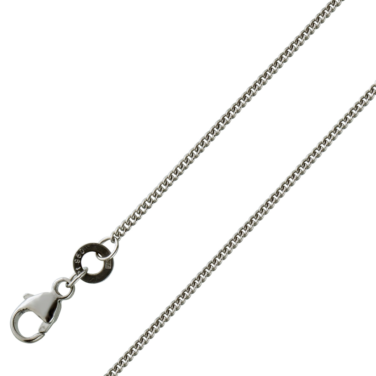 Platin Kette Panzer 1,0 mm Platin 950 massiv Cuban Link Chain 60 Platin Kette Panzer 1,0 mm Platin 950 massiv Cuban Link Chain 60