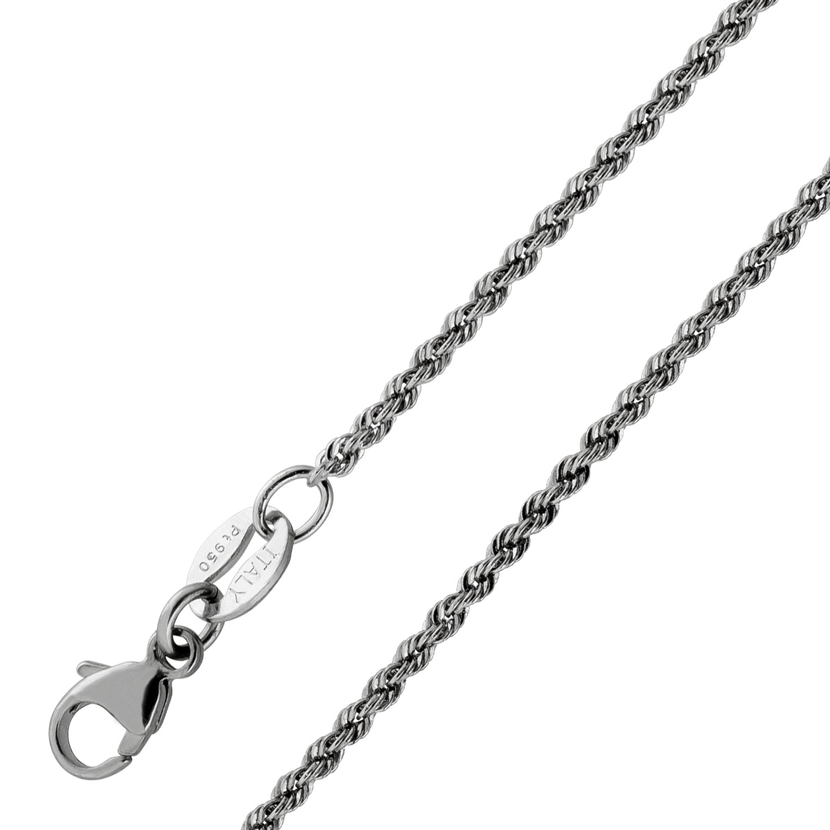 Kordelkette Platin 950 1,4mm Dookie Rope Design 60 Kordelkette Platin 950 1,4mm Dookie Rope Design 60