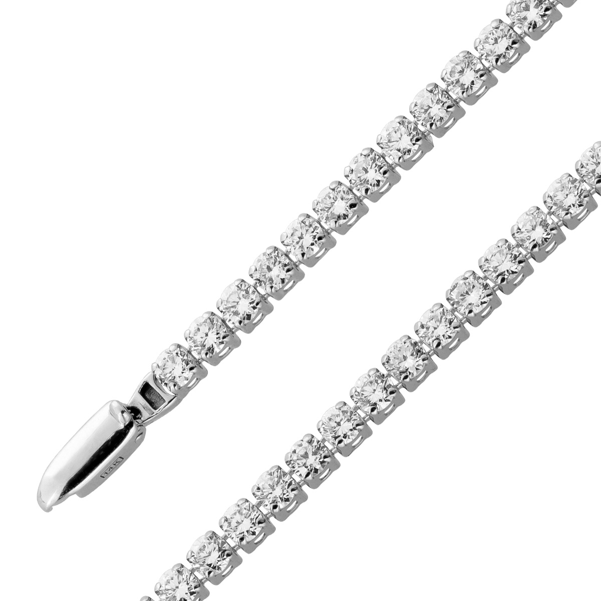 Tennis Armband 3.0ct Weißgold 585 14K Lab Grown Diamanten 21