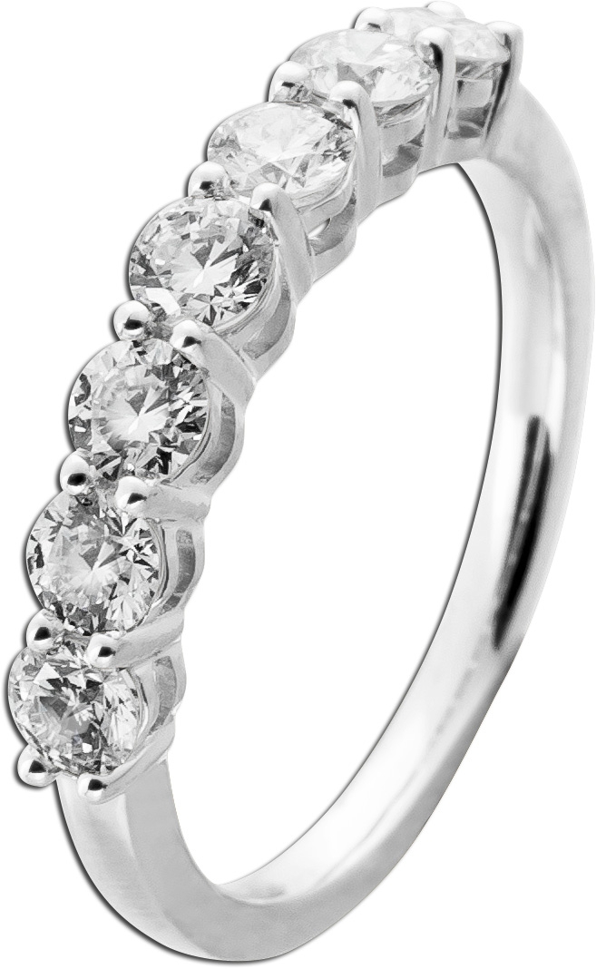 Brillant Memoire Ring 1ct Weißgold 585 14K Lab Grown Labor Diamanten 19