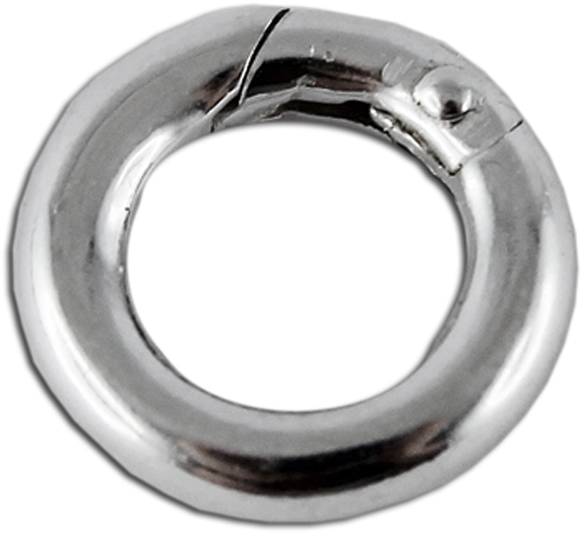 Schließe Sterling Silber 925 Karabiner Verschluss rund Ø 12mm