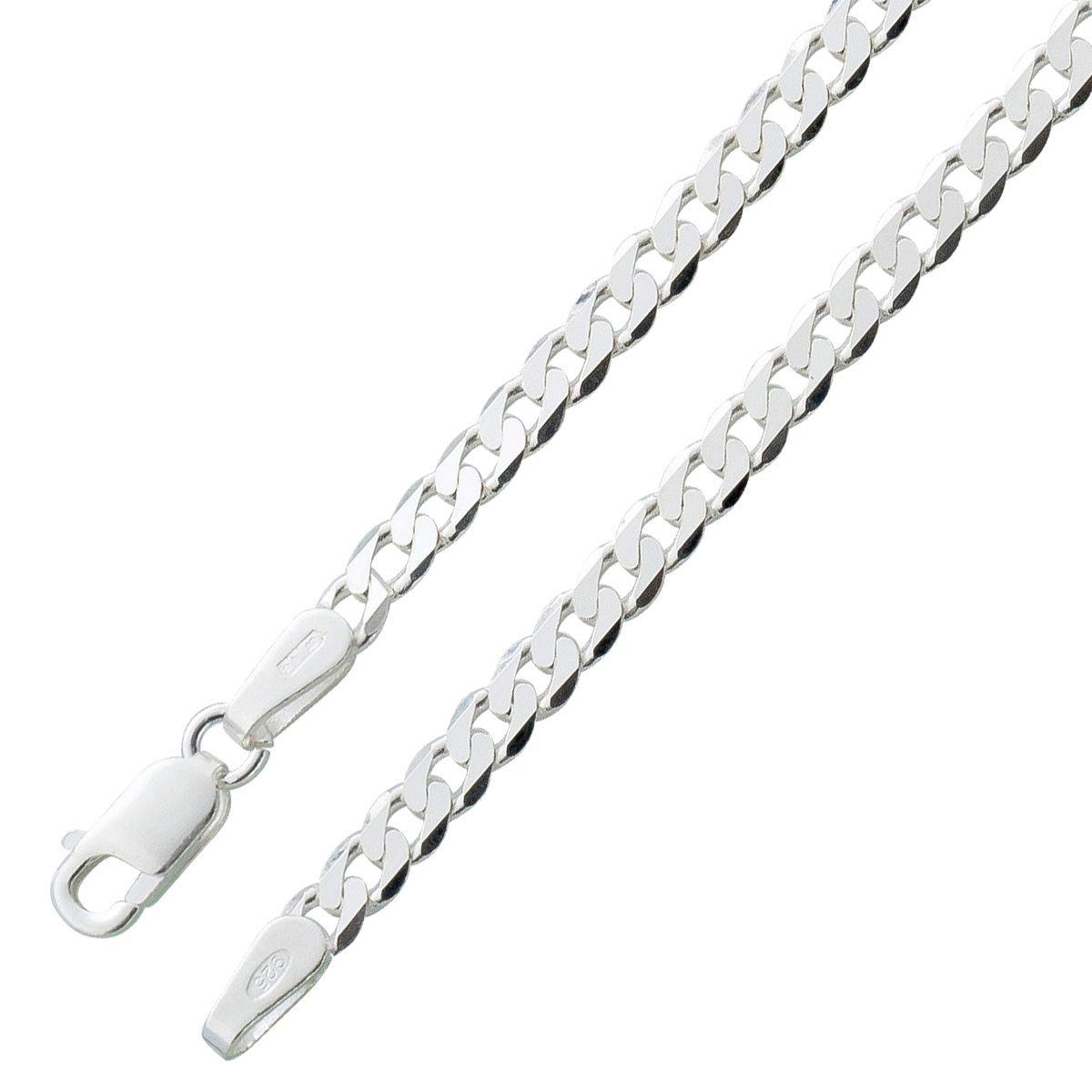 Panzerkette 2,8mm Silber 925 massiv UNO A ERRE 70 Panzerkette 2,8mm Silber 925 massiv UNO A ERRE 70