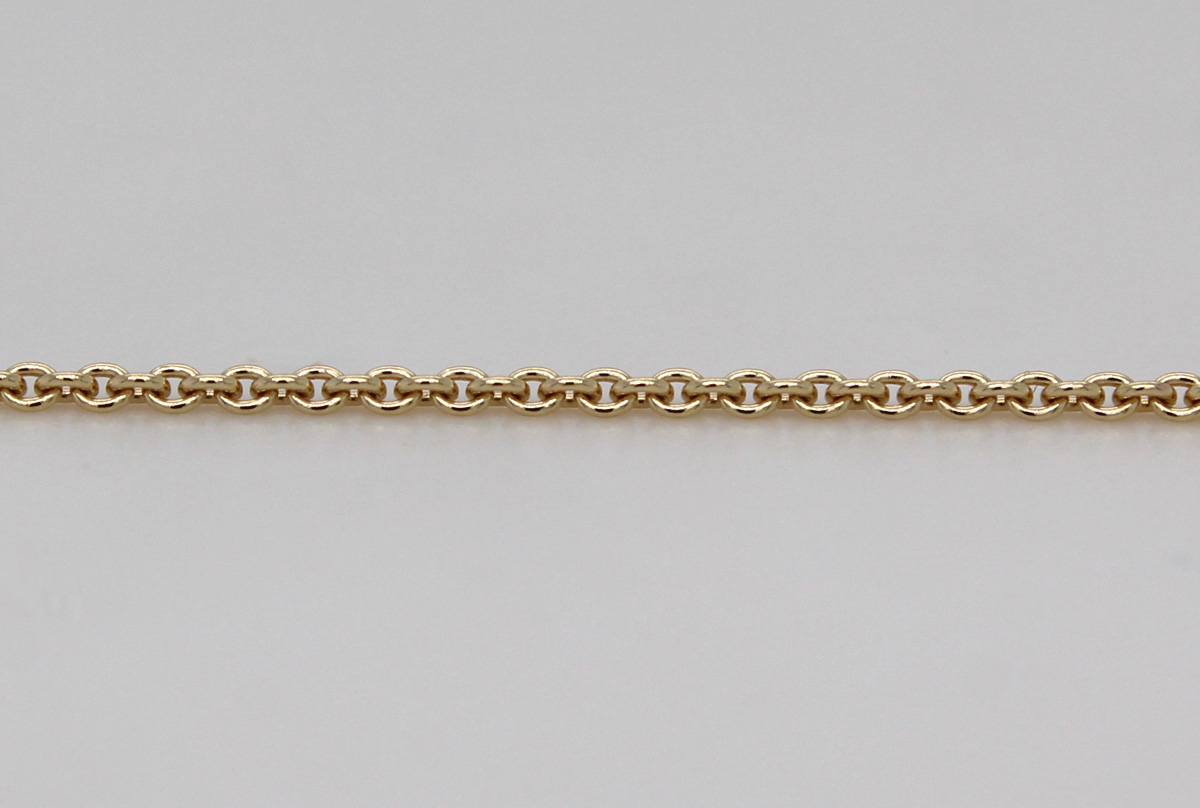Anchor Chain 1.1mm Yellow Gold 585 14 Karat solid 50
