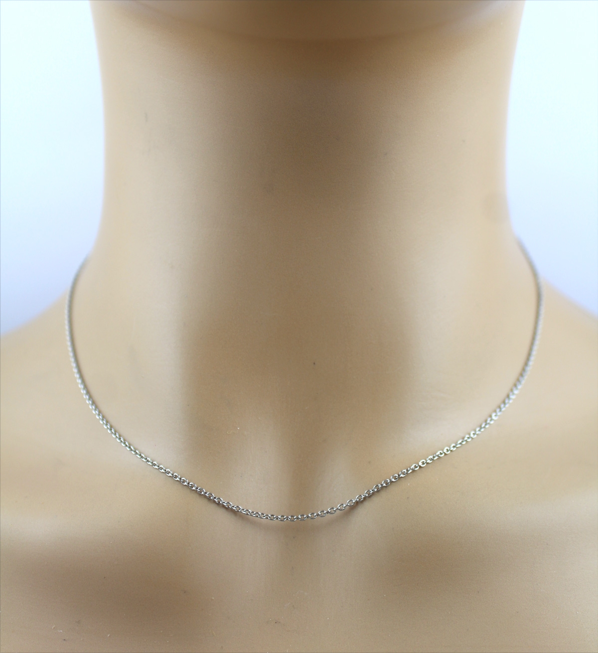 Platinum 950 Anchor Chain 1.4 mm solid polished 40