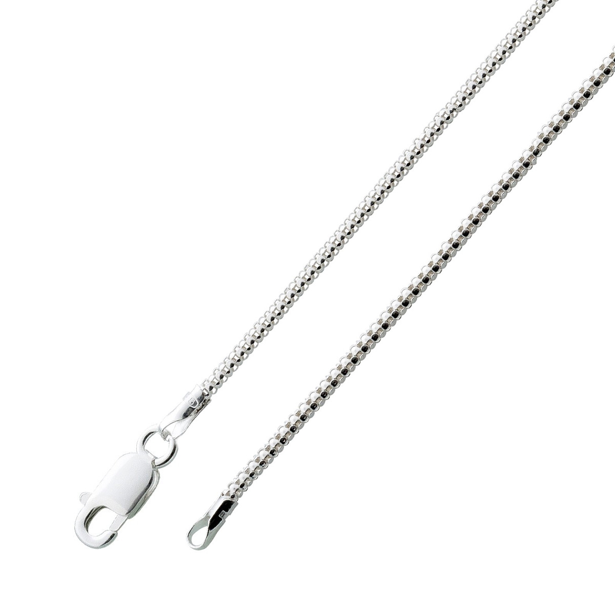 Popcornkette 1,4mm Sterling Silber 925 UNO A ERRE 55