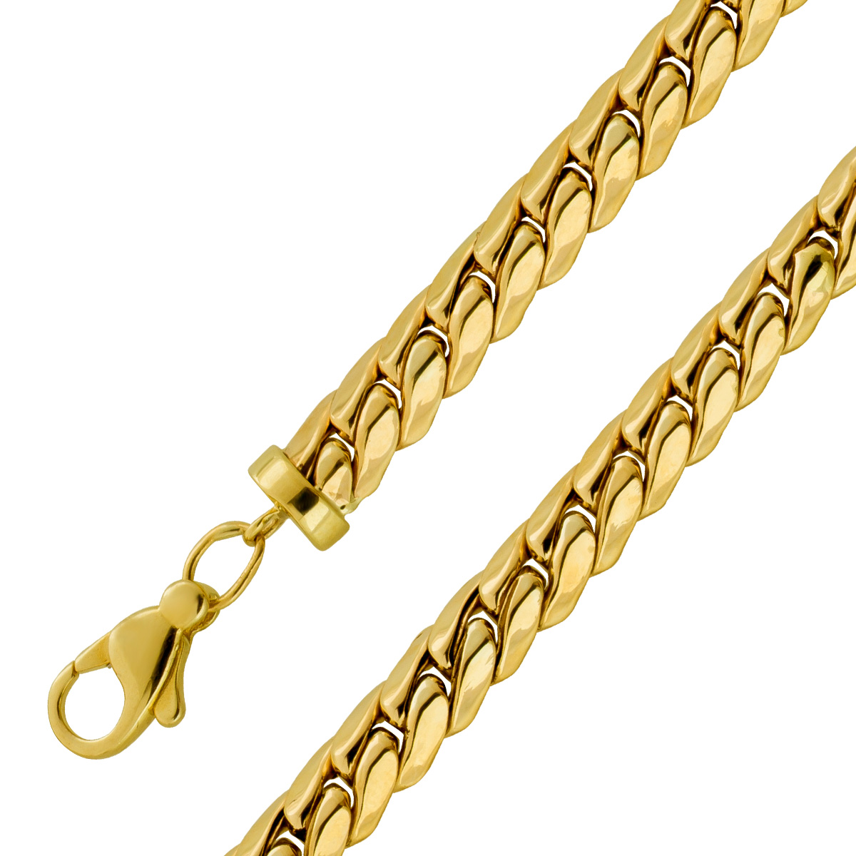 Panzer Armband Gelbgold 333 8 Karat 19