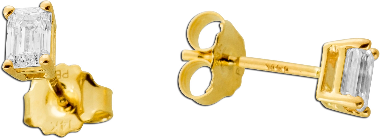 Diamant Ohrringe 0.5ct Gold 585 14K Lab Grown Diamanten IGI Zertifikat