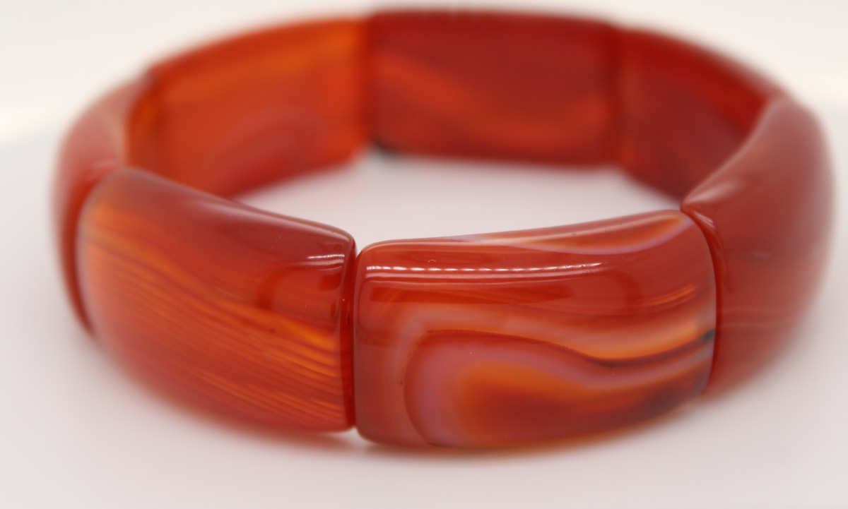 Carnelian Bracelet Orange Rust Brown Gemstones Gemstone Bracelet Women's Jewelry 19