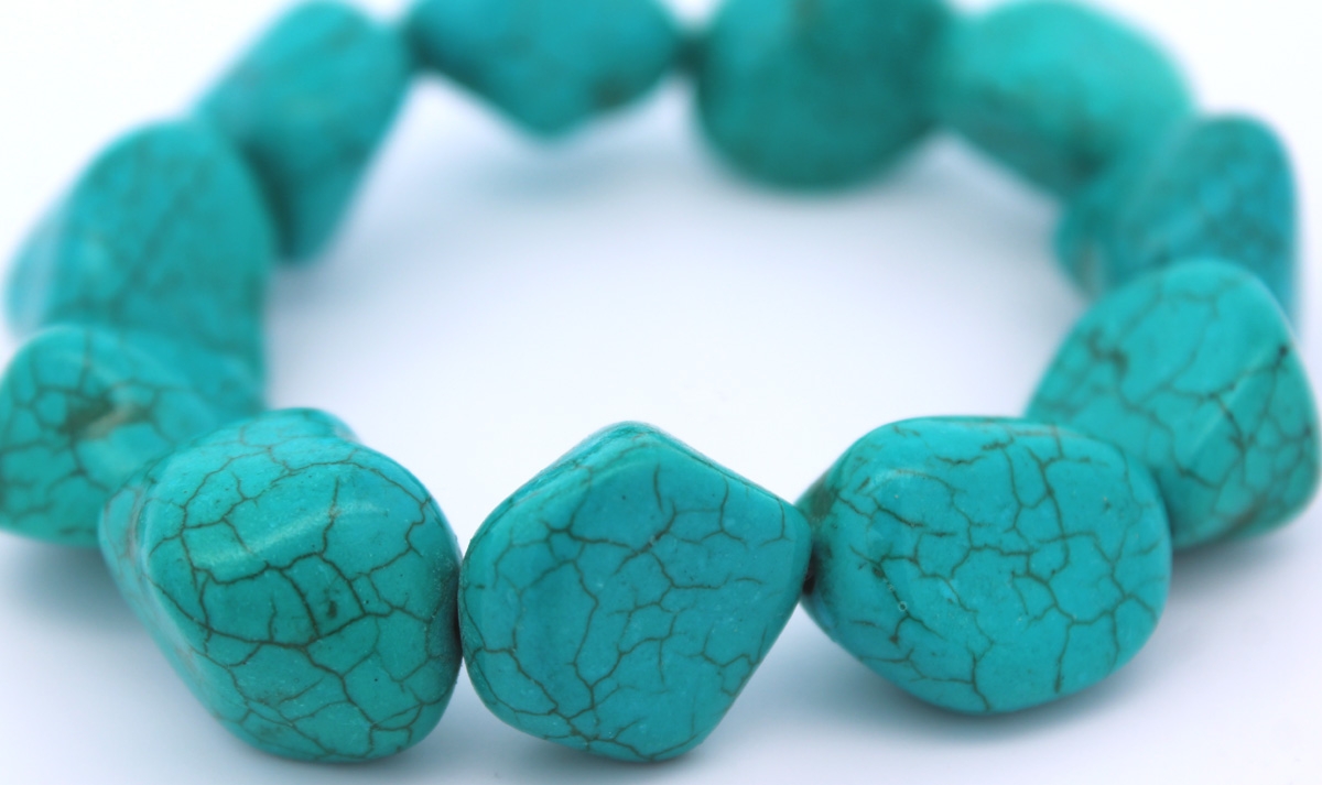 Turquoise Bracelet Turquoise Natural Gemstones Flexible 20