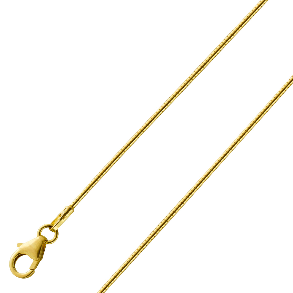 Tonda Collier 1mm Gold 333 8 K massiv poliert 45