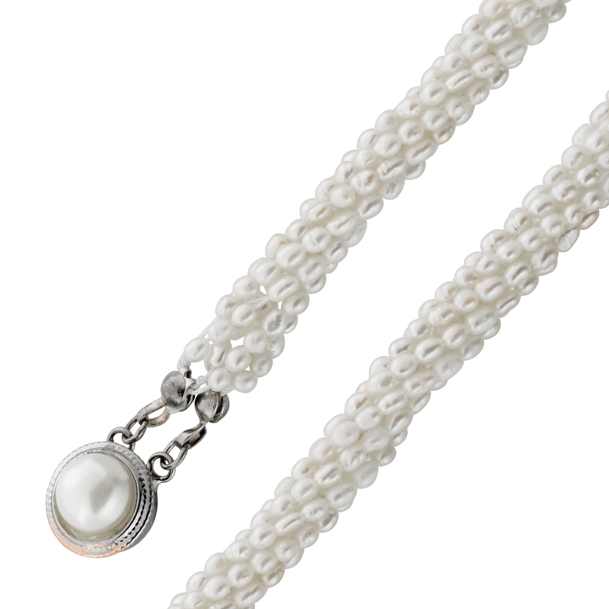 Perlenkette 45cm Keshi Perlen Antikschmuck 45