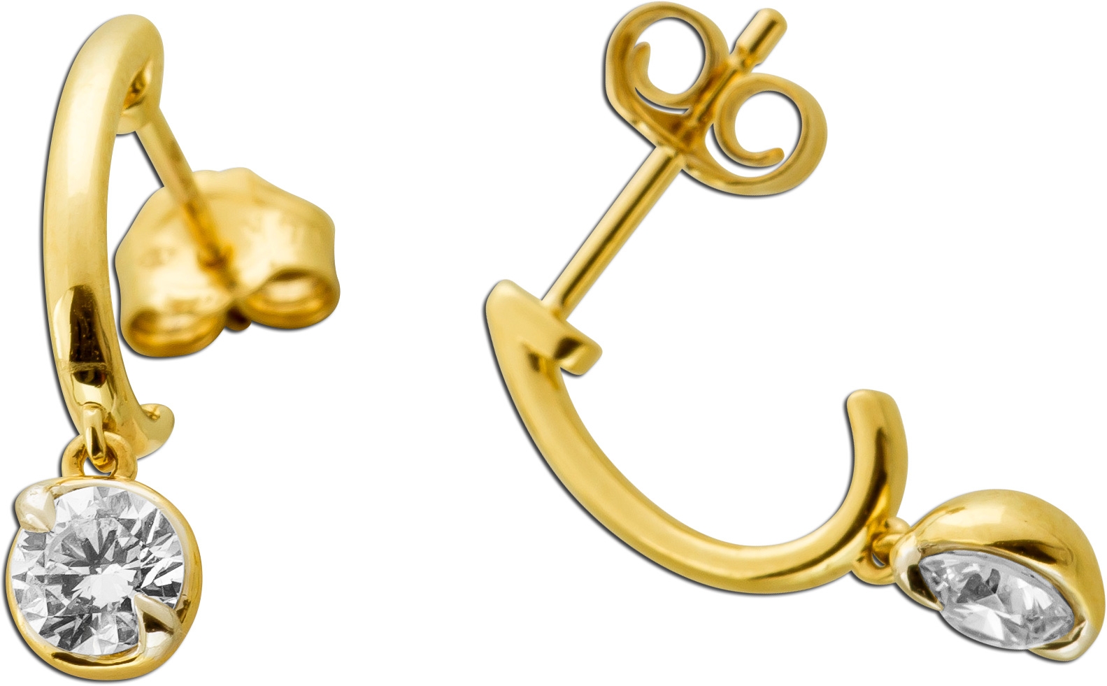 Diamant Ohrstecker 0.50ct Gold 585 14K Lab Grown Diamanten