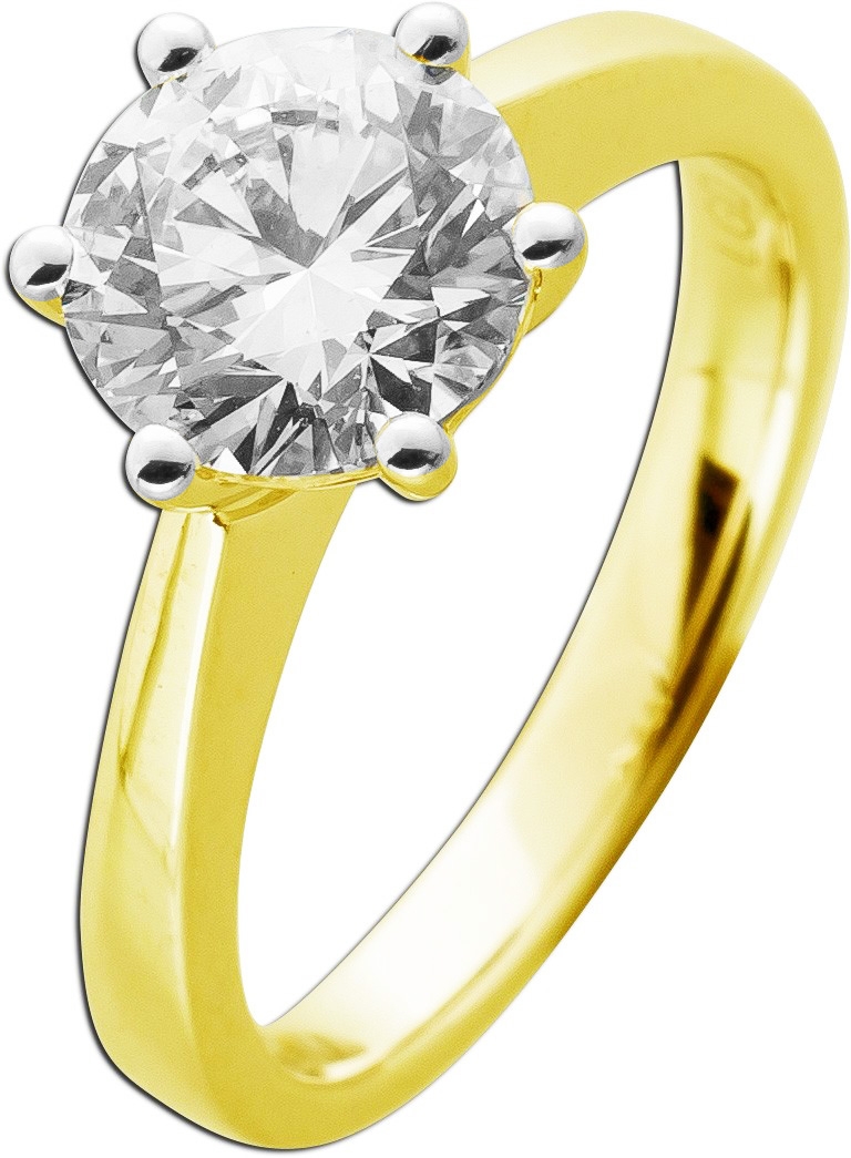 Solitärring 2.0ct Gelbgold 585 14K Lab Grown Diamond IGI Zertifikat 17