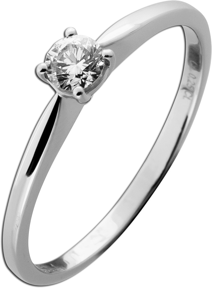 Verlobungsring 0.25ct Platin 950 Lab Grown Diamant 19