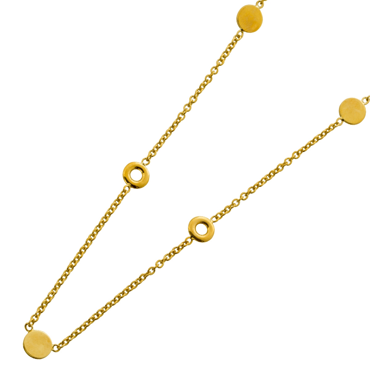 Boho Ankerkette Gold 375 9 Karat 43