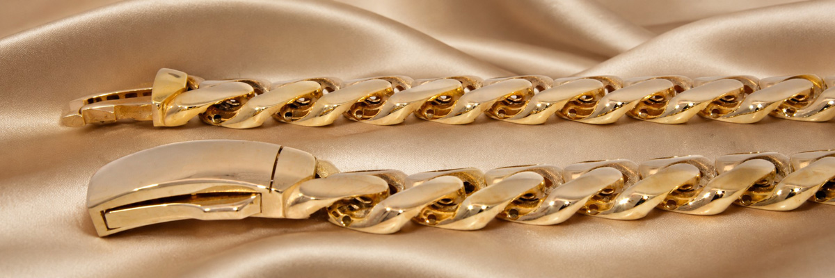Panzerketten Armband Gold 333 8 Karat 19