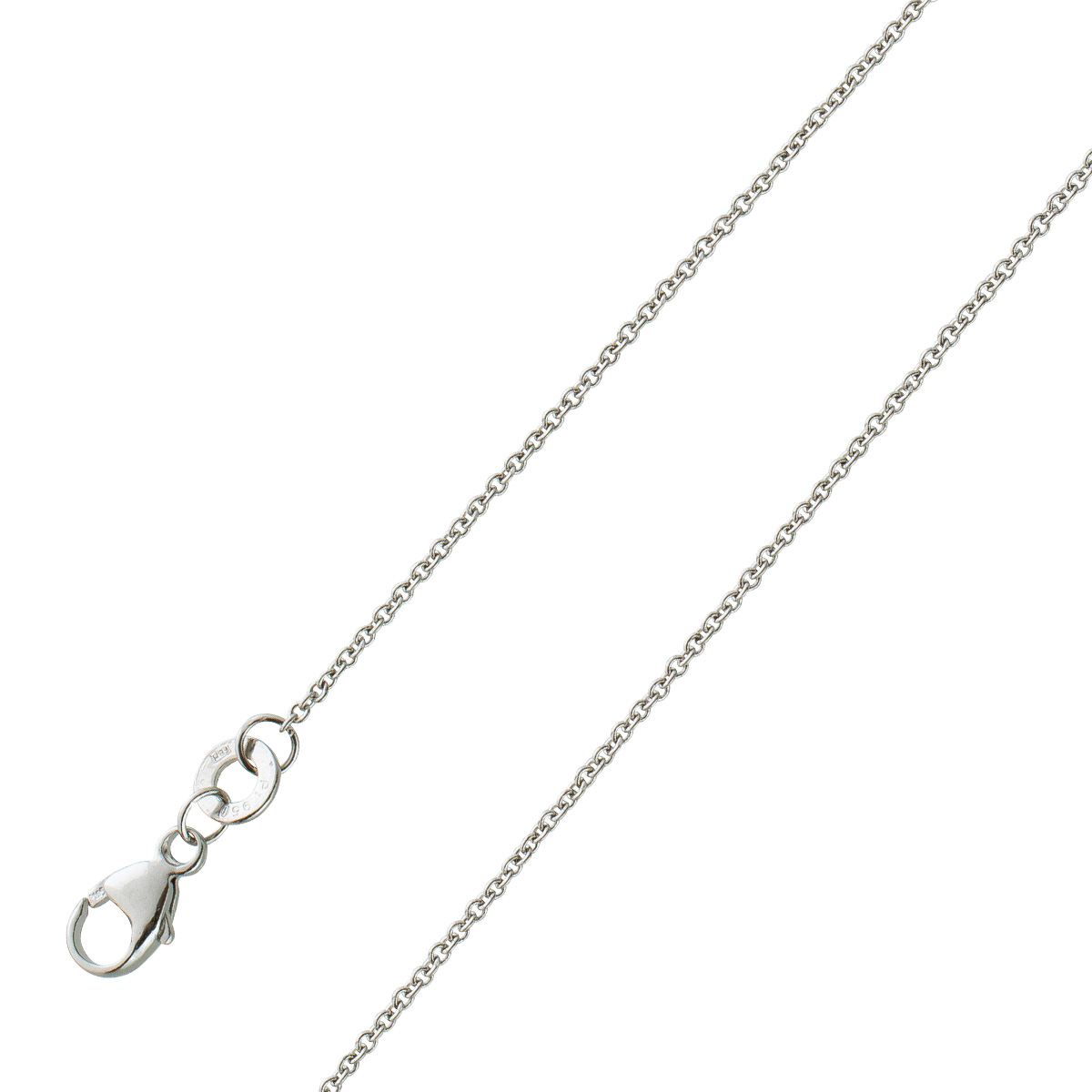 Platin 950 Ankerkette 0,9mm 55
