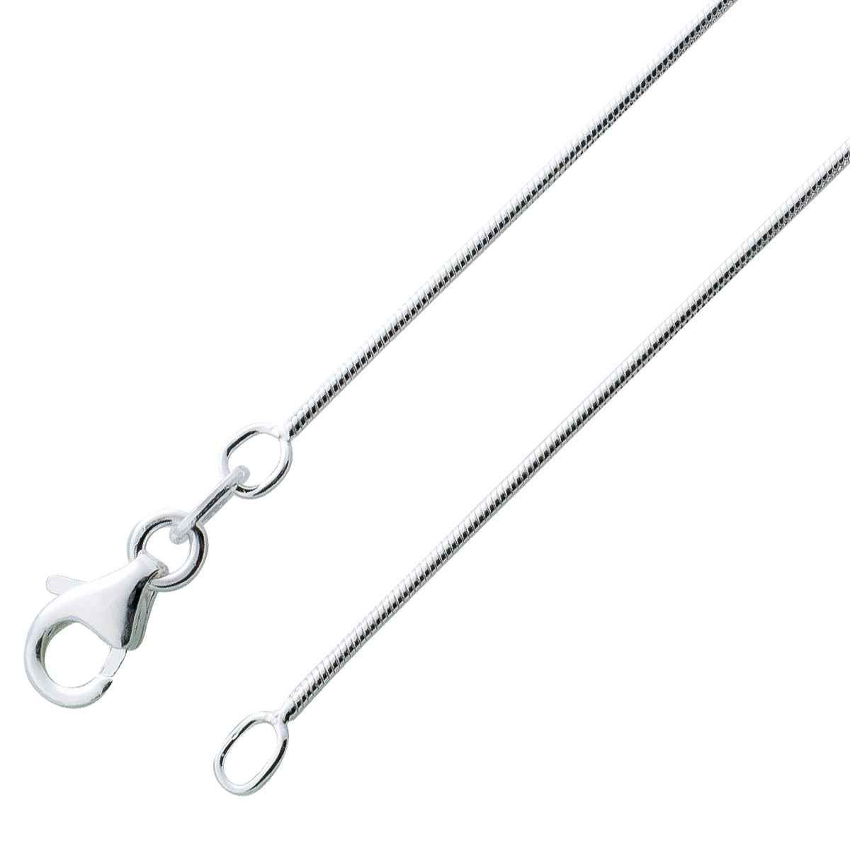 Schlangenkette 0,6mm Silber 925 40